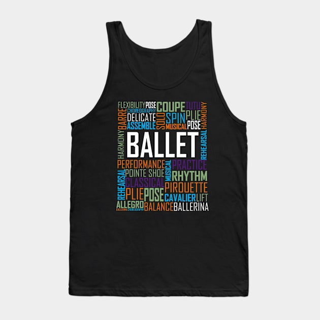 Ballet Lovers Design Tank Top by LetsBeginDesigns